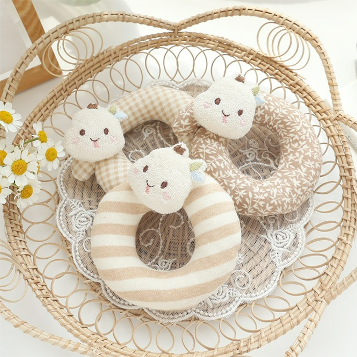 오가닉 아기 뱀 샤샤 딸랑이 애착 인형 만들기 임산부 태교바느질 아기용품 DIY - 메인 이미지
