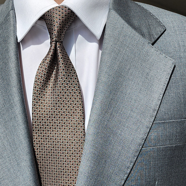 제임스핏 유럽감성 세련된 디자인 남성 정장 고급넥타이 브라운