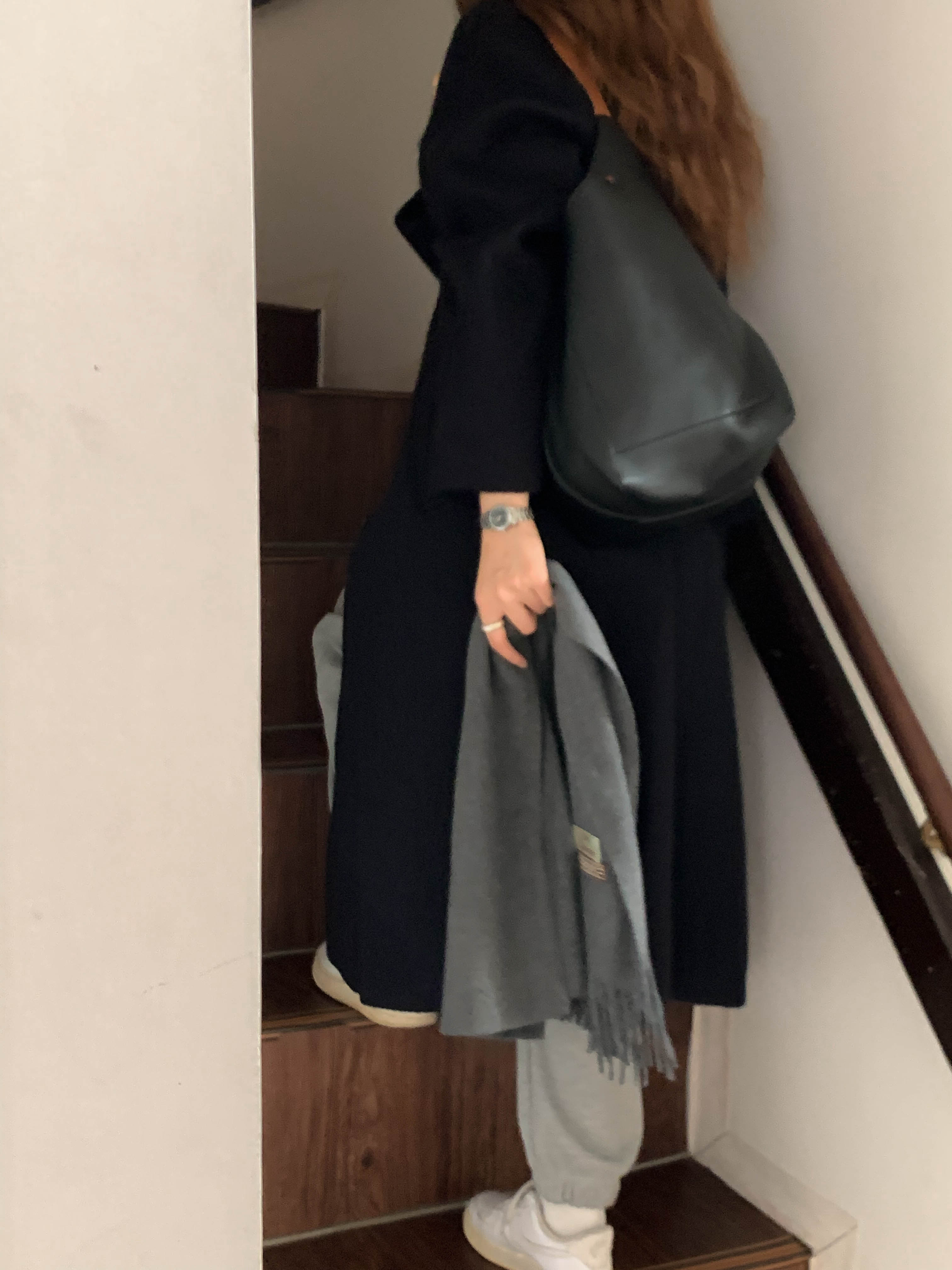 [아이메르]모헤어 클레어 싱글 롱코트 /따뜻한 울 루즈핏 옐로우 롱 맥시 싱클 핸드메이드코트 상세 이미지 44