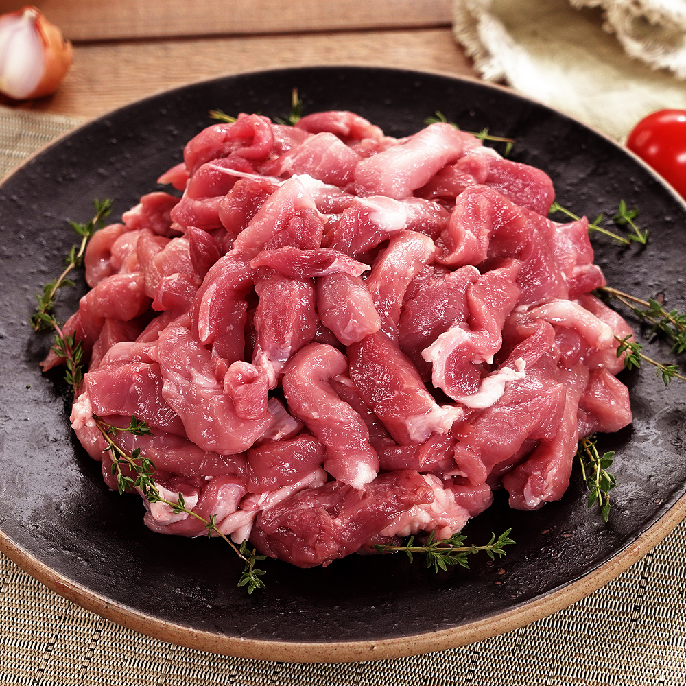 냉장 안심밥상 제주흑돼지 제육볶음용 (껍질없음) 250g N맴버십2팩만사도무배 - 상품 이미지