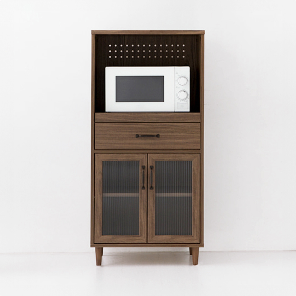 레탄토 렌지대 수납장 PWM12560L 60x45x125, 3단, 미들브라운 7173.3516