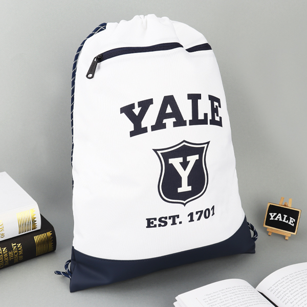YALE 로고 보조가방 초등학생 주니어 청소년 학원가방 신발 실내화 주머니 짐색 파우치 - 상품 이미지
