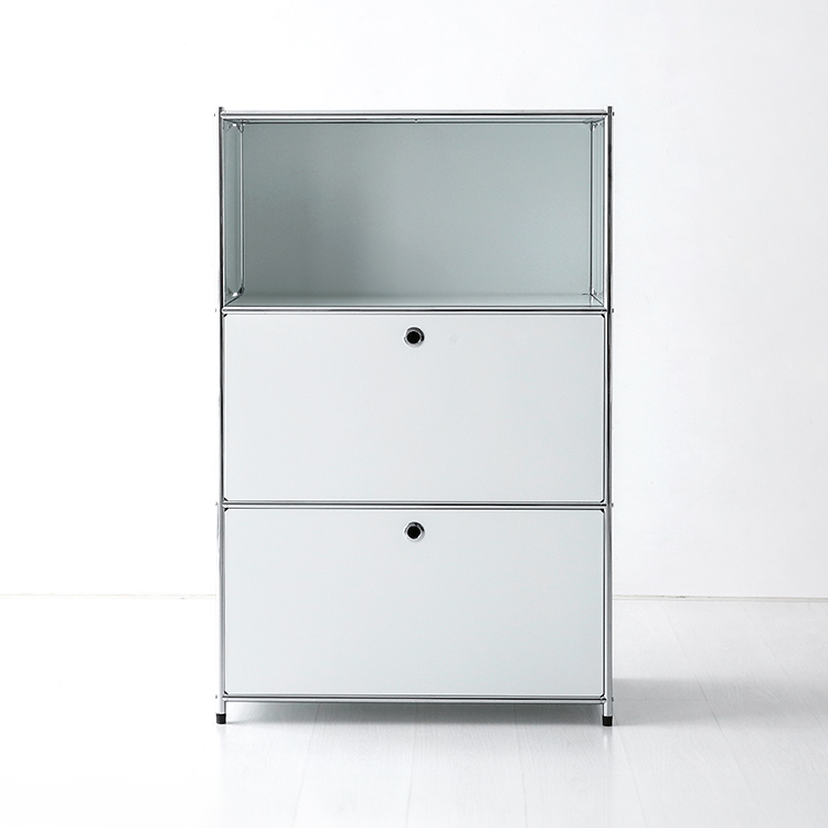 심플리 수납장 BC262 770x400x1200mm, 3단, 화이트 6696.6651