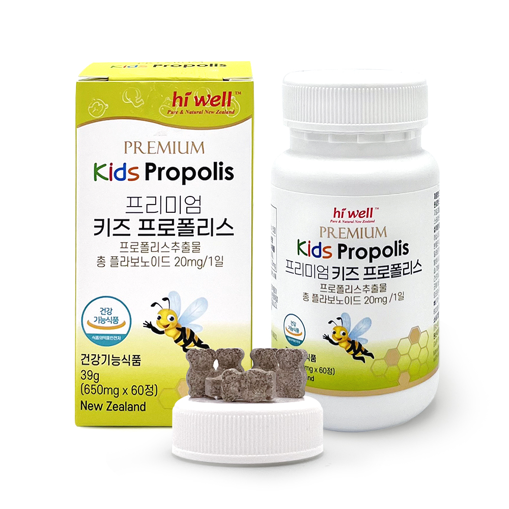[N배송] 하이웰 키즈 프로폴리스 츄어블 초유 함유 60정, 1개