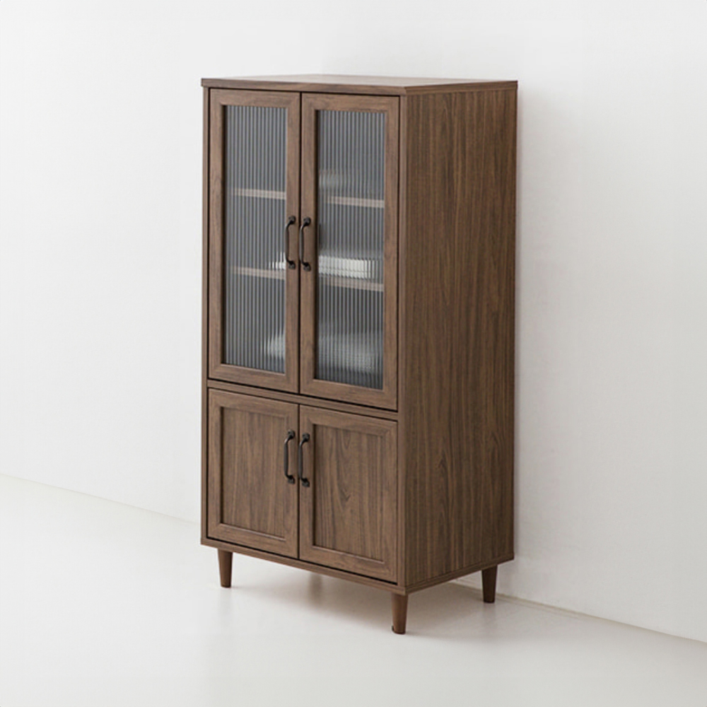 레탄토 4문 수납장 PWM12560G 600x450x1250mm, 2단, 미들브라운 5336.6919 - 상세 이미지 3