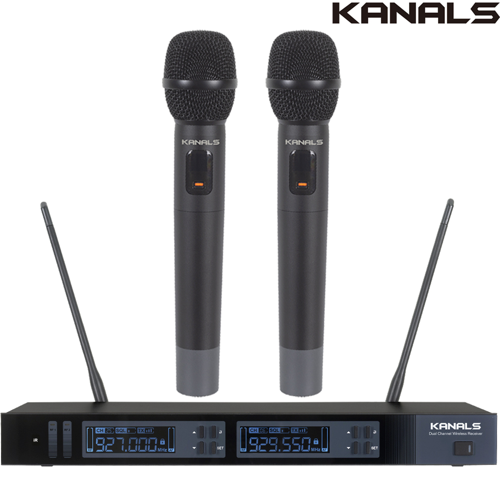 카날스 무선마이크 MW-720 MW720 교회 강의용 공연용 수업용 보컬 핸드 2채널