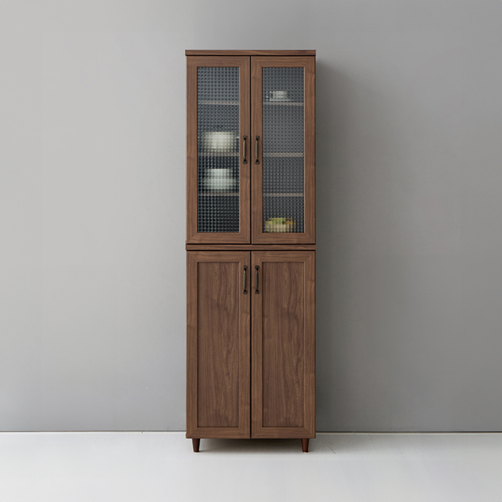 레탄토 높은4문 수납장 SHM18058 580x395x1800mm, 2단, 브라운월넛베니어 6919.0701 - 상세 이미지 3