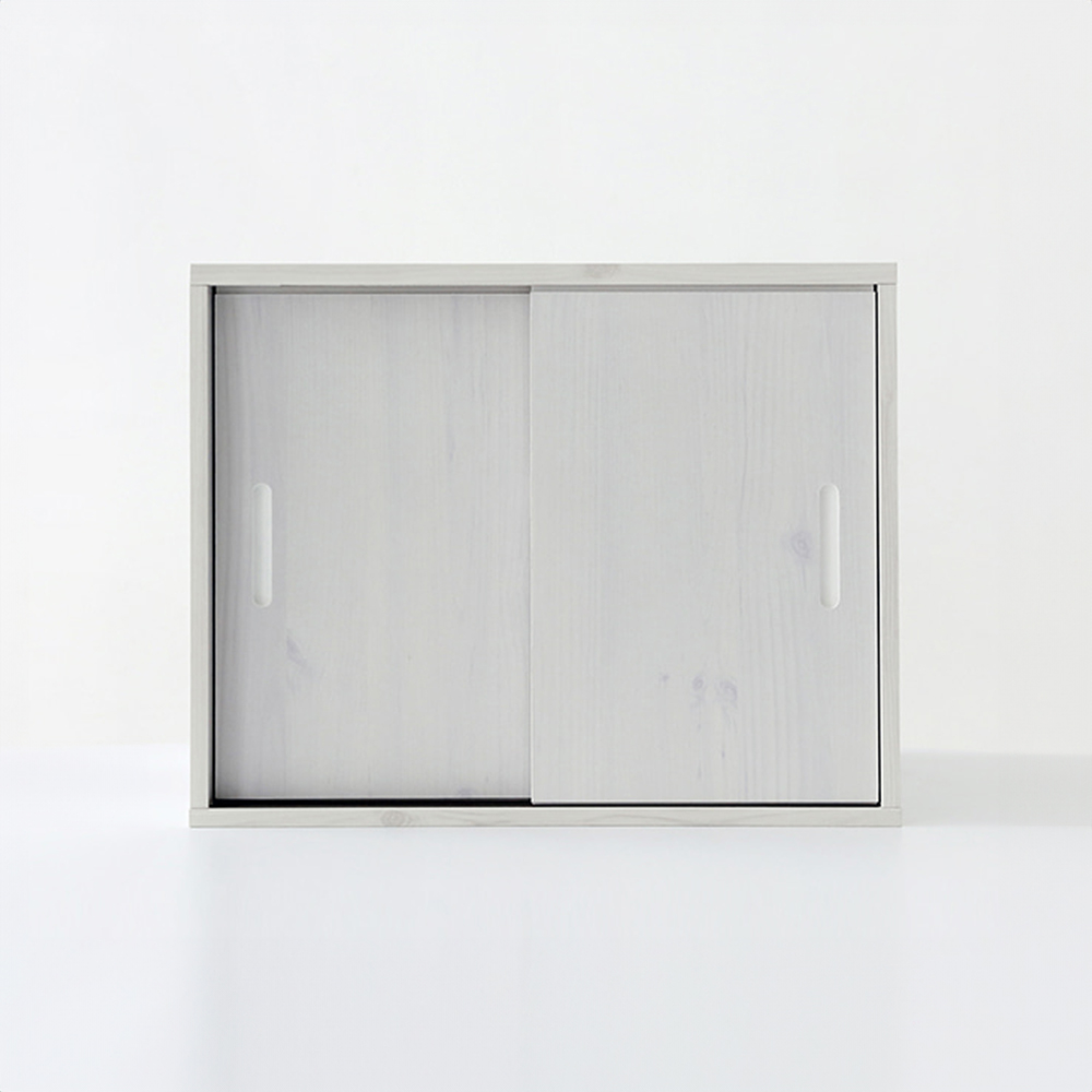 미란스 2문 수납장 5645 560x400x450mm, 2단, 화이트파인베니어 0661.8957 - 메인 이미지