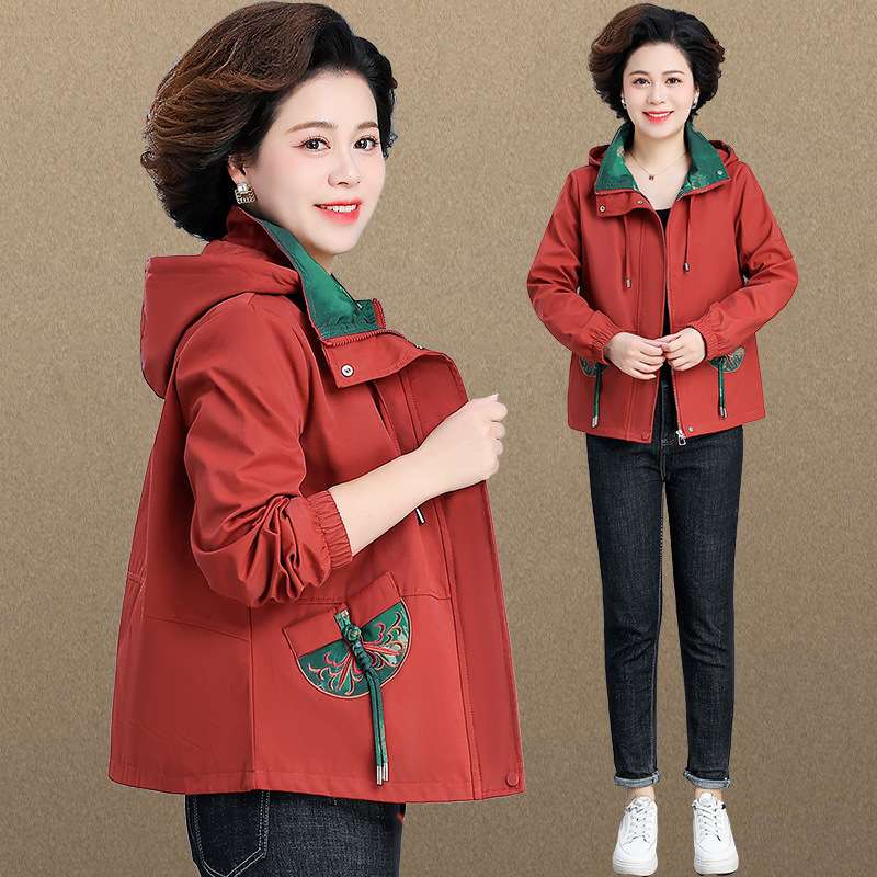 중년여성 간절기 자켓 할머니 70대 80대 잠바 - 상품 이미지
