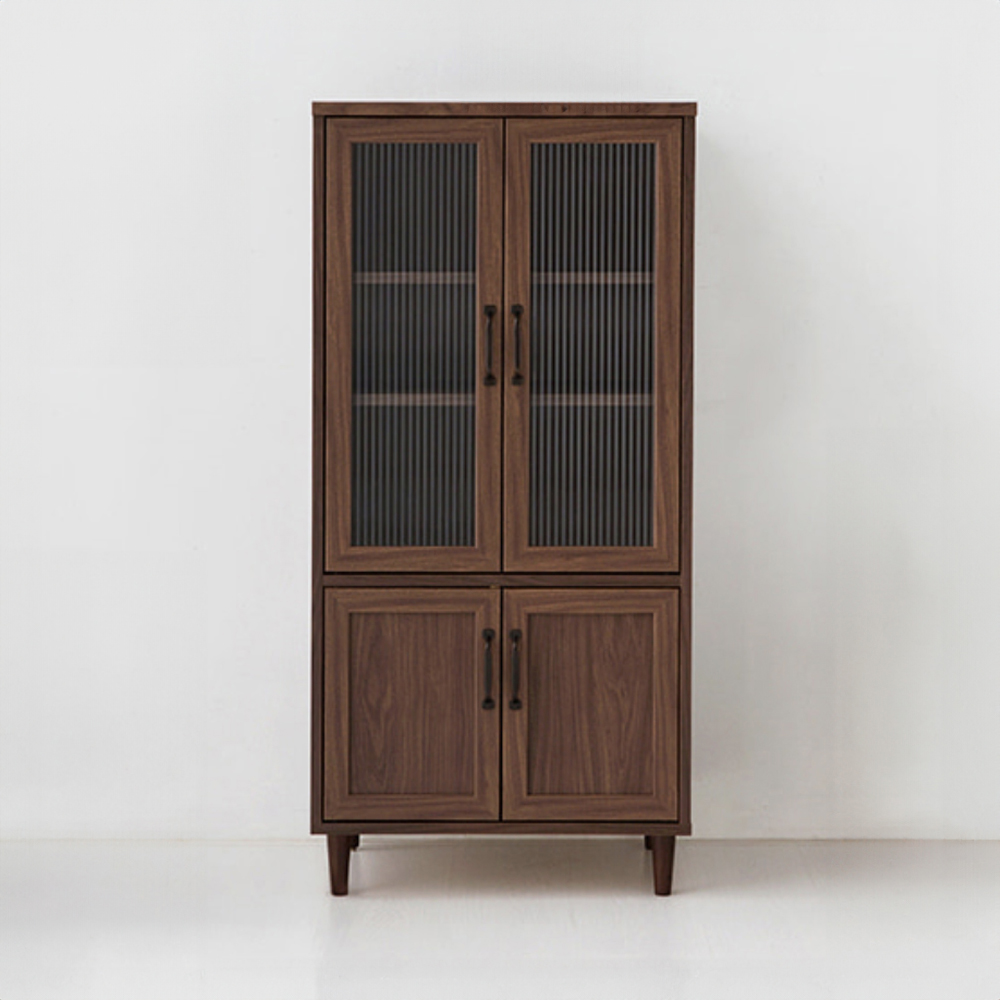 레탄토 4문 수납장 PWM12560G 600x450x1250mm, 2단, 브라운월넛베니어 2746.3560 - 메인 이미지