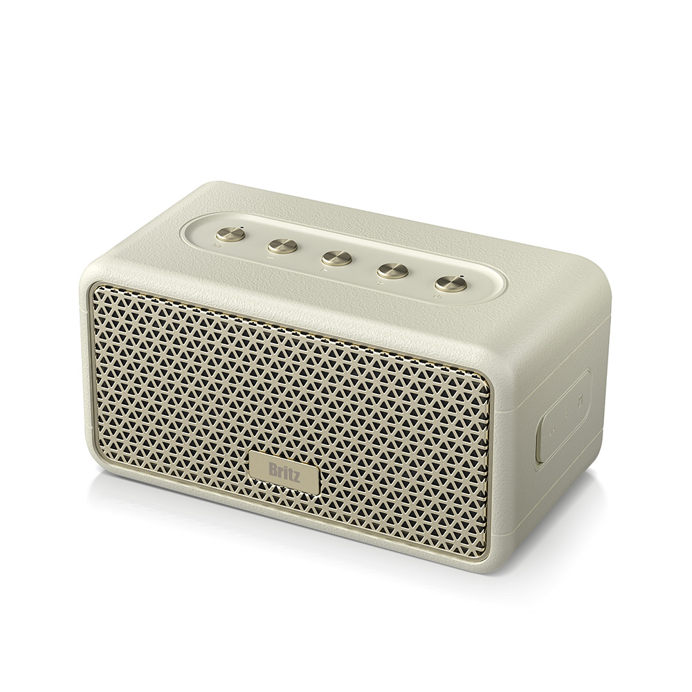 브리츠 BZ-JB9600 레트로 감성 인테리어 블루투스 소형 스피커 휴대용 캠핑 스피커