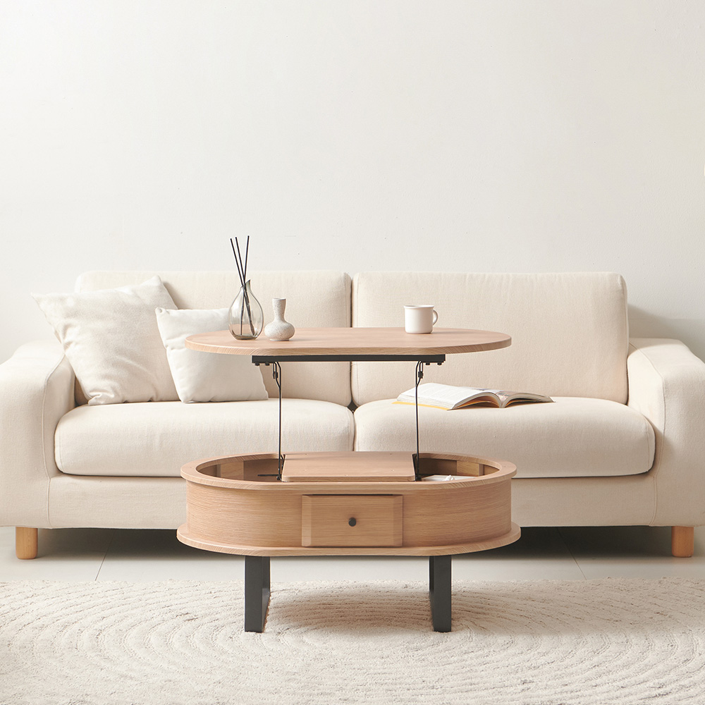 동서가구 이즈하임 800 거실 소파 리프트 서랍 테이블 DF925697