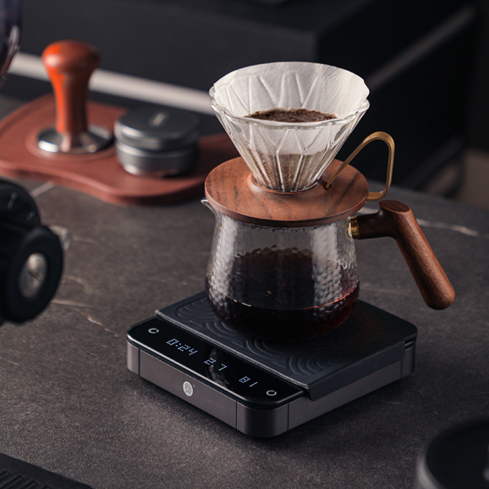 제로히어로 정밀 전자저울 주방 베이킹 계량 에스프레소 핸드드립 커피저울 화이트 이미지 6