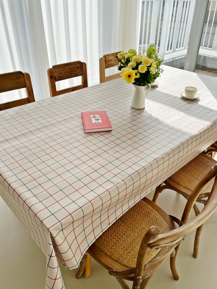 쇼니홈리빙 빈티지식탁보 대형테이블보, 8인용(140x280cm)