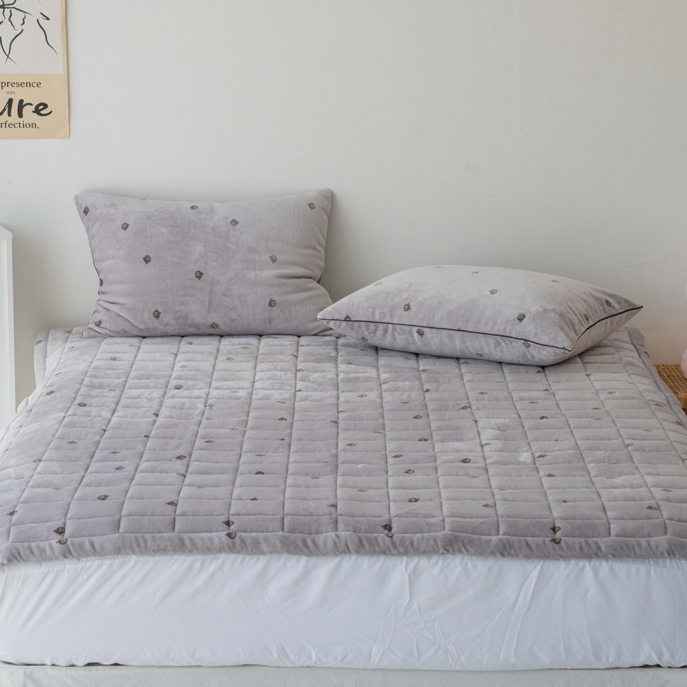 극세사패드 3mm 어린이 두툼한 겨울 SS Q 논슬립 침대패드