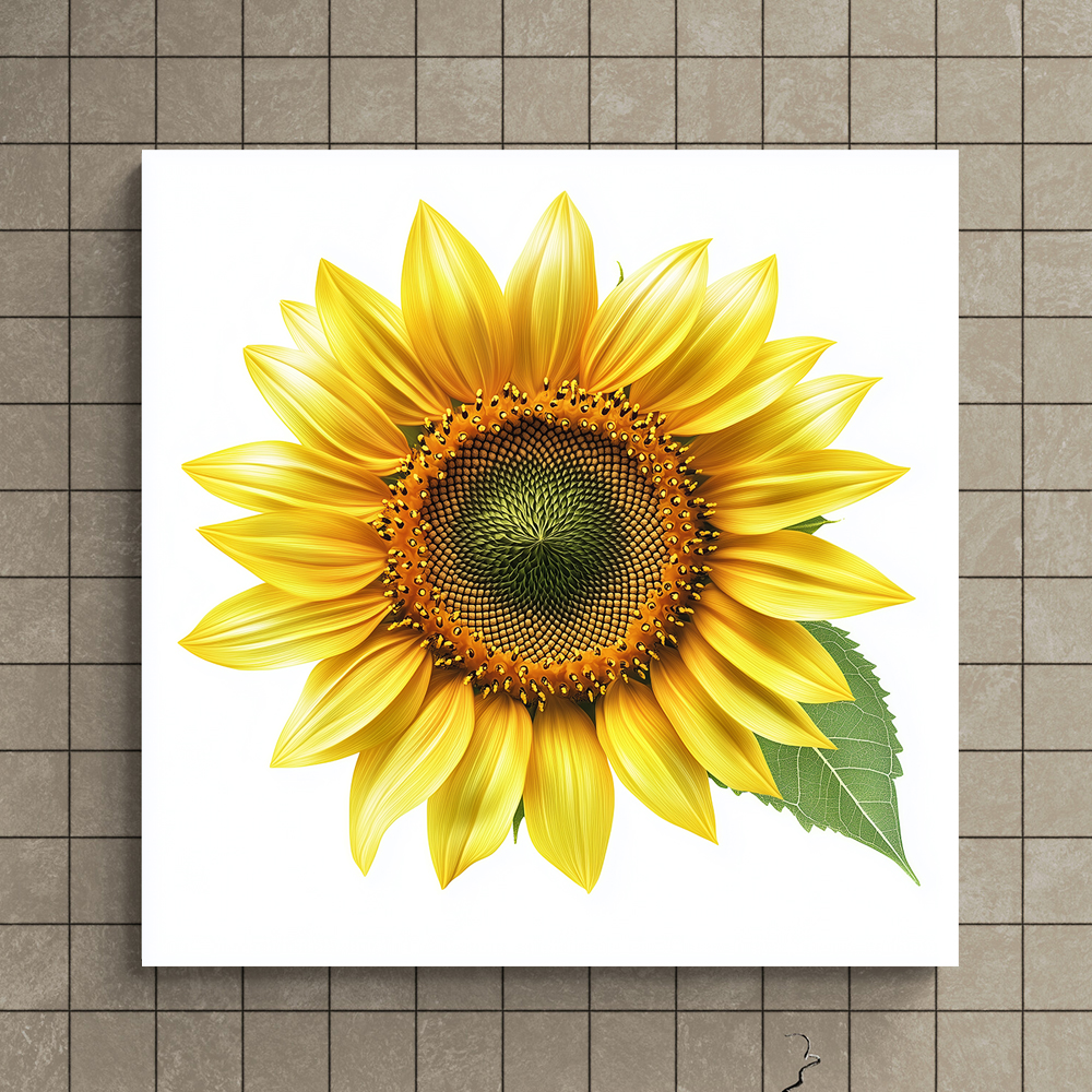 황금빛 해바라기 80x80cm 캔버스액자 - 상세 이미지 3