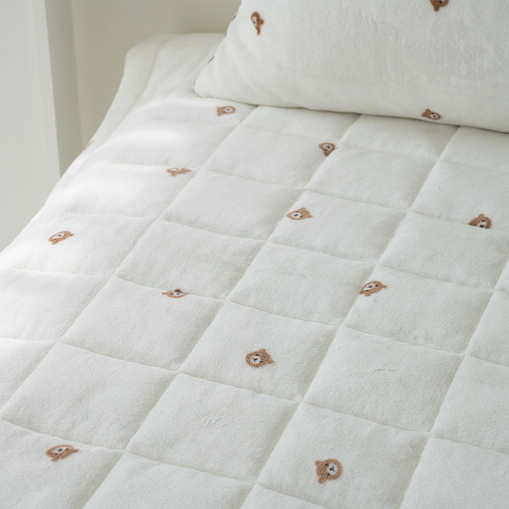 극세사패드 3mm 어린이 두툼한 겨울 SS Q 논슬립 침대패드