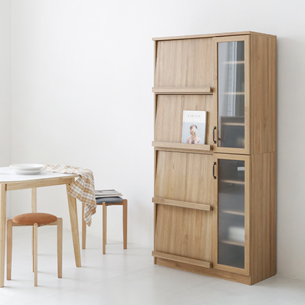 레탄토 높은 주방수납장 LUM18090F 900x430x1805mm, 4단, 캄포어베니어 7140.8845 이미지 6