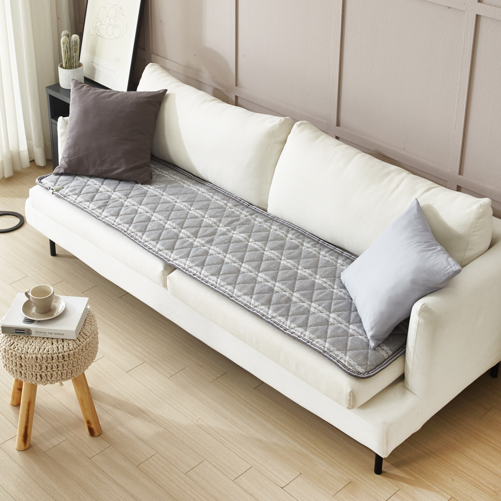 한일 1인용 전기장판 원적외선 탄소매트 그레이 초미니싱글