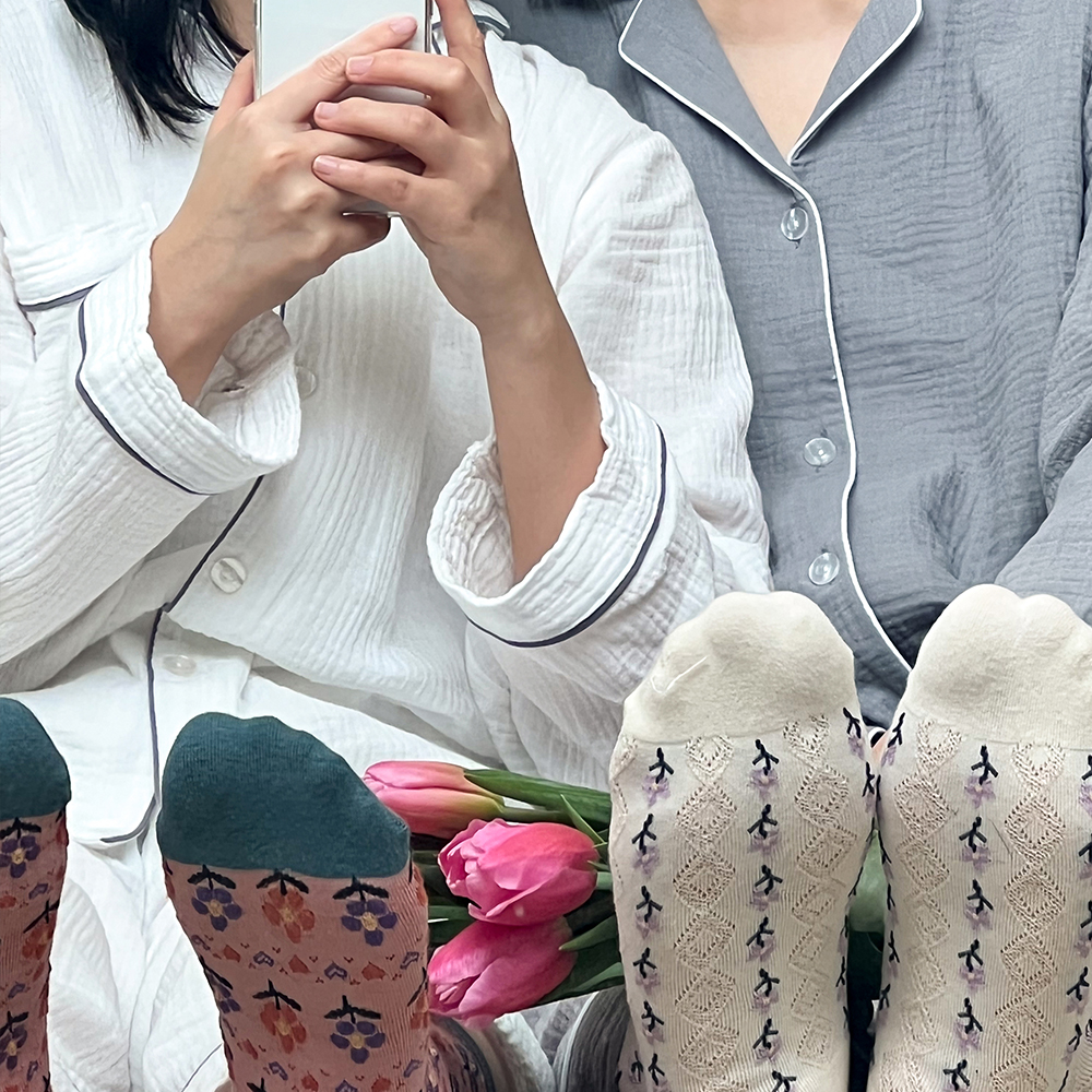 거즈면 잠옷 세트 부모님 커플잠옷 순면 실내복 이미지 7