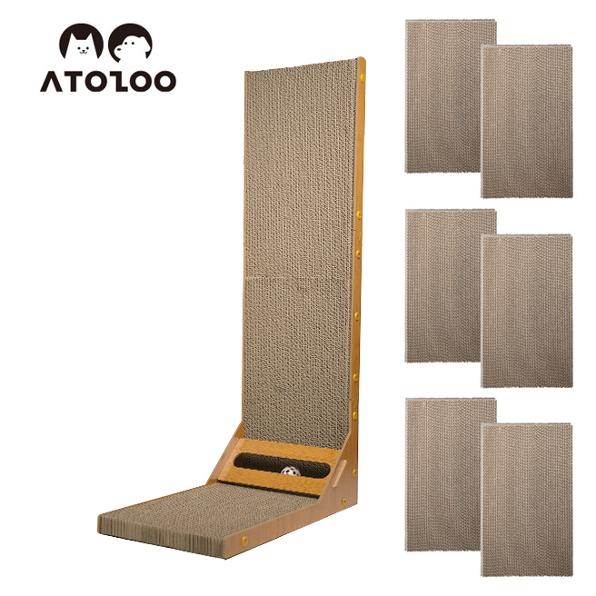 아토주 엘라인 고양이 수직 스크래쳐 83cm 리필 6EA 대용량 1년 사용 세트