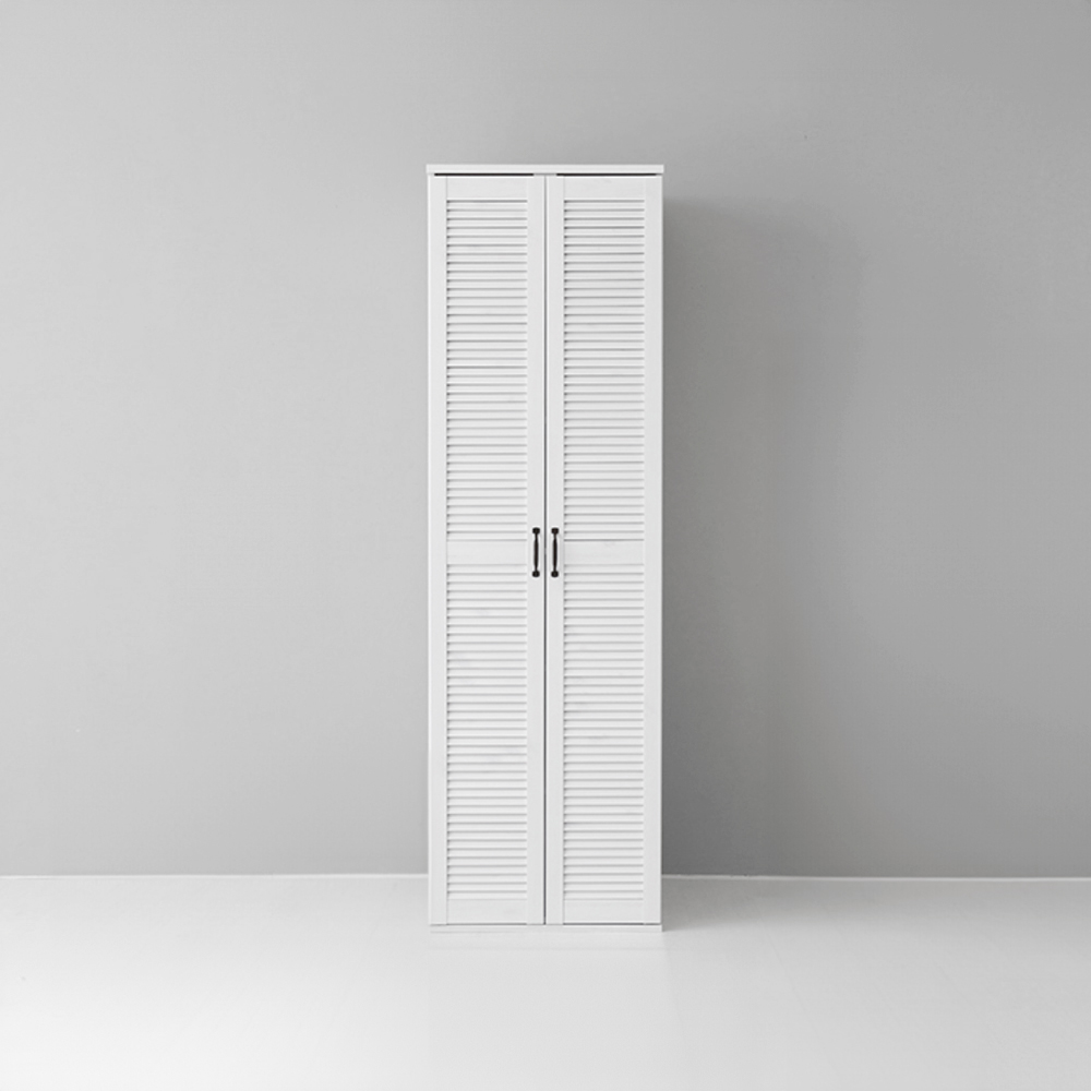 헤인 선반수납장 2문 60195 600mmx590mmx1950mm, 6단, 화이트파인베니어 0427.7835