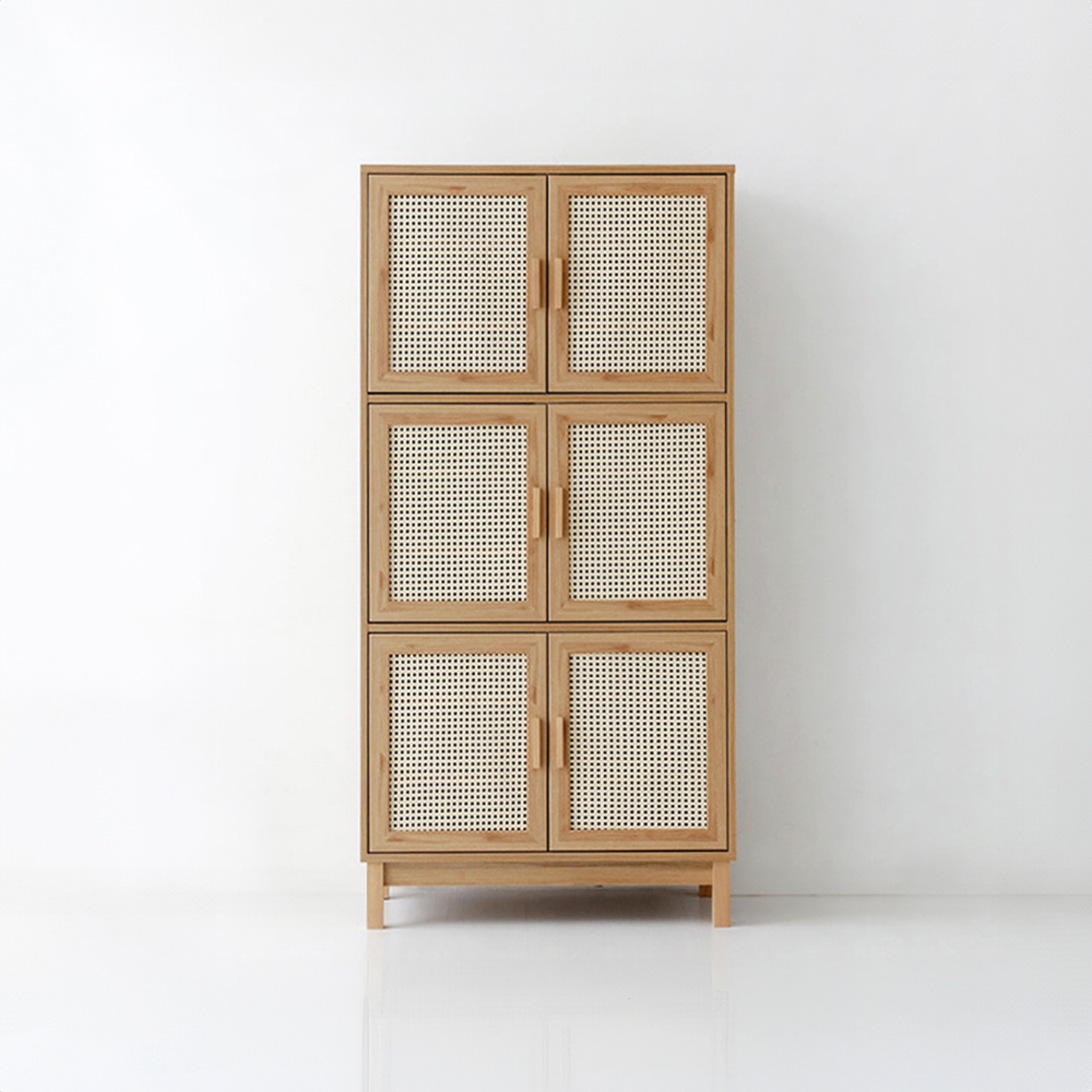 벤탄 6문 수납장 CHM18390 900x415x1830mm, 3단, 캄포어베니어 4027.9984 - 메인 이미지