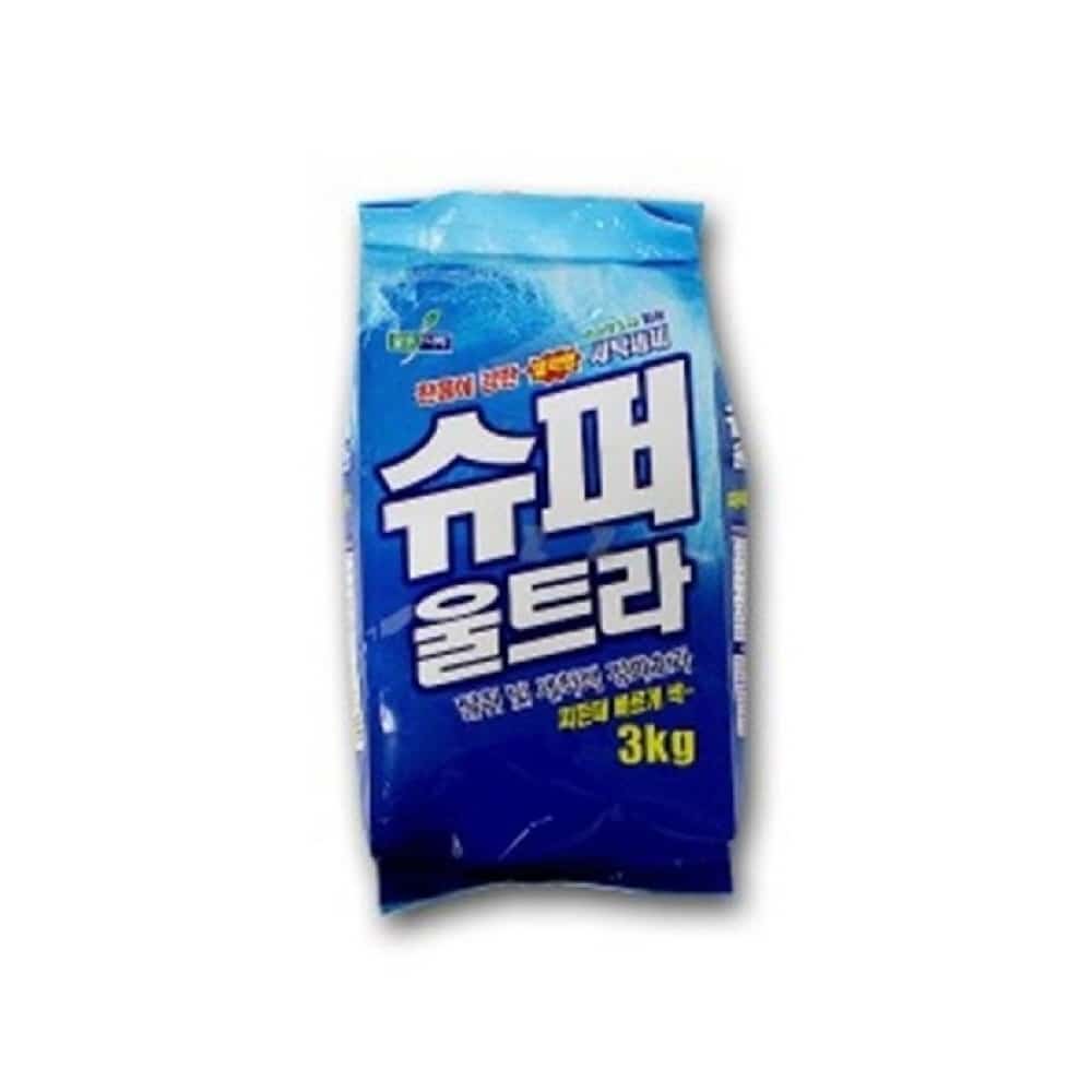 빨래 세제 액체 가루 혁명 세탁 절약형 맑은나라 슈퍼 울트라 3KG : 똘복몰