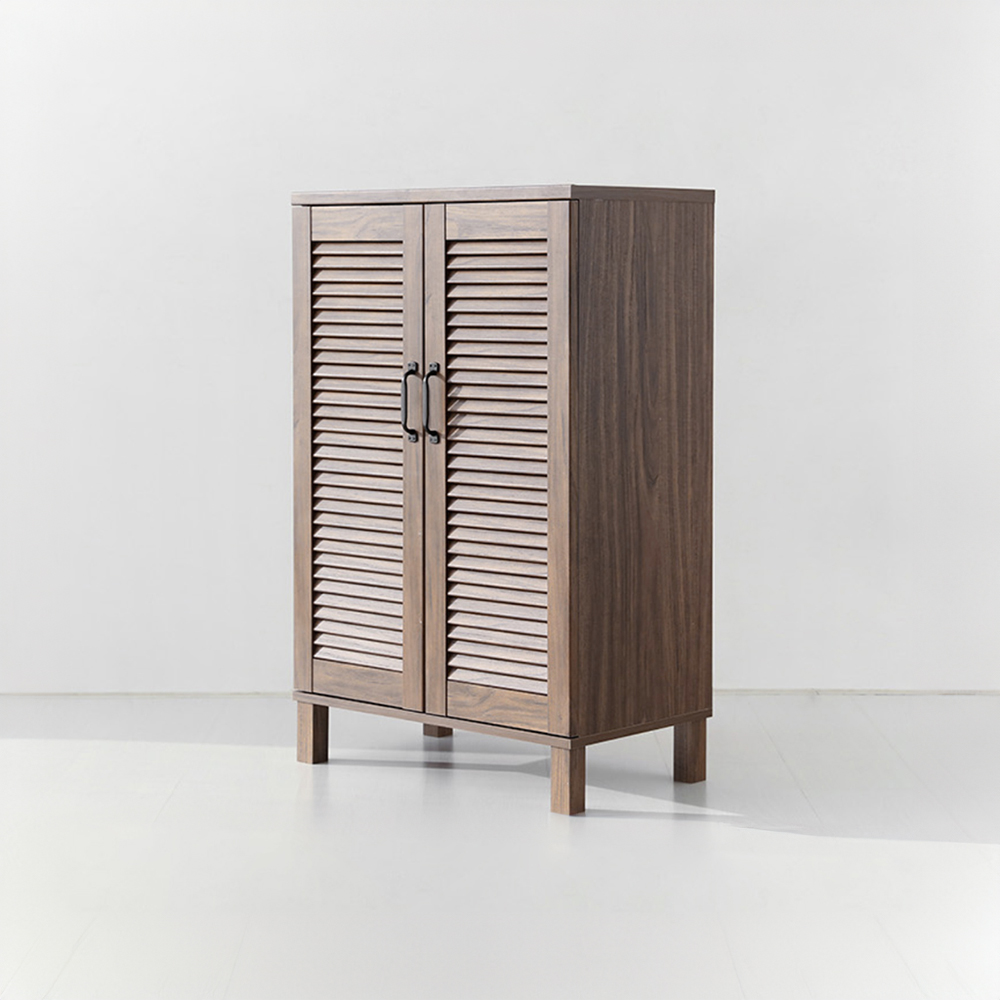 헤인 낮은2문 수납장 SHBM9460 일반형 600x350x940mm, 2단, 미들브라운 2097.5798 - 상세 이미지 2