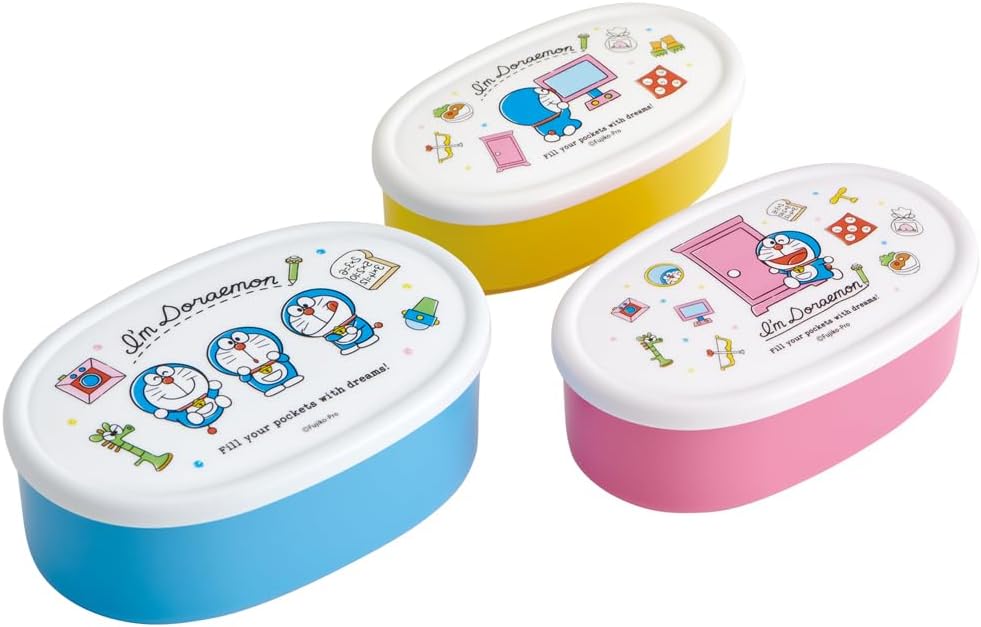 스케이터 도라에몽 캐릭터 용기 3P 도시락 세트
