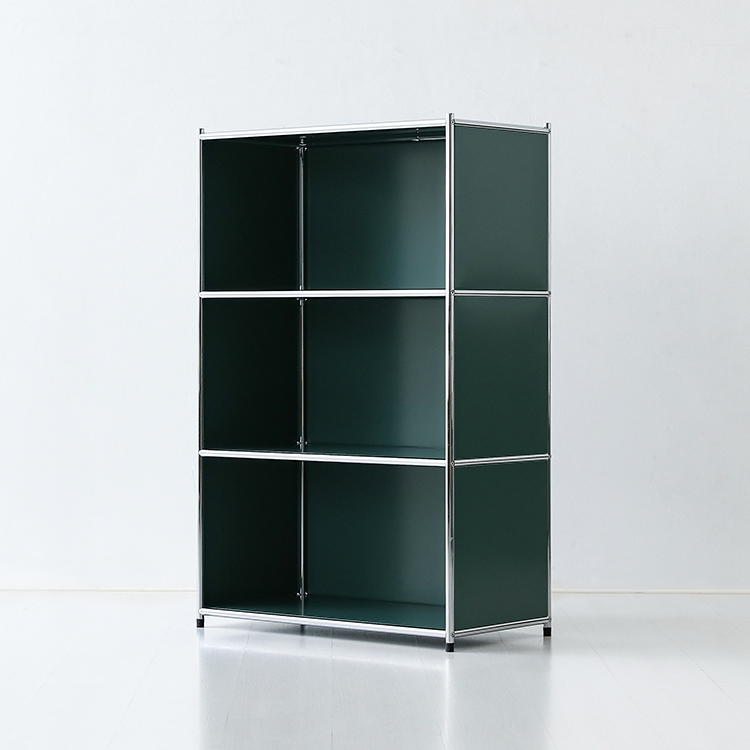 심플리 수납장 BC120 770x400x1200mm, 3단, 다크그린 4705.5873 - 상세 이미지 2