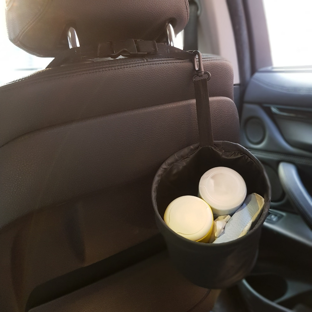차량용휴지통 자동차 쓰레기통 차량 뒷자석 접이식