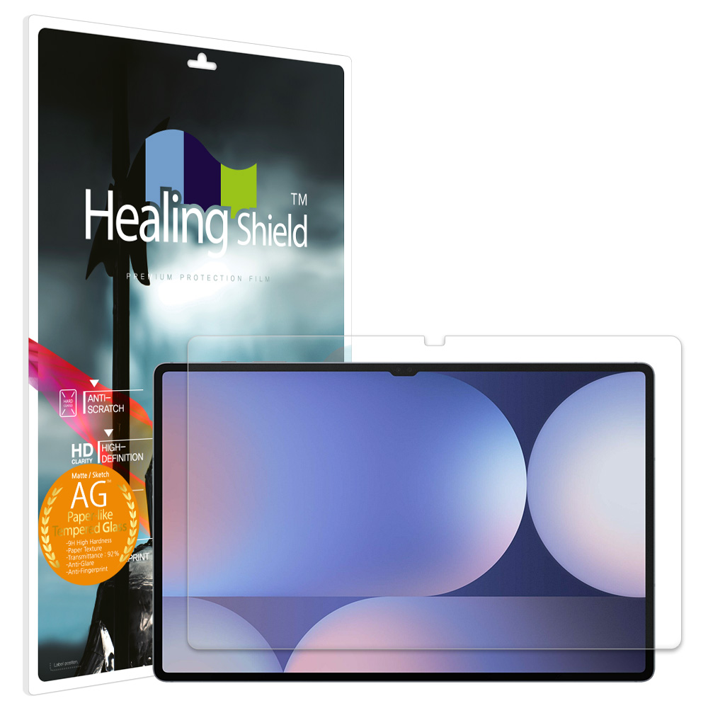 갤럭시탭 하이엔드 종이질감 강화유리필름 갤럭시 탭 S10 Ultra, 1매입