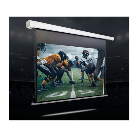 엑스젠스크린 EV-STR120W  120인치 단초점전용 탭텐션스크린 무선전동노출 16:9 와이드 빔프로젝터 빔스크린