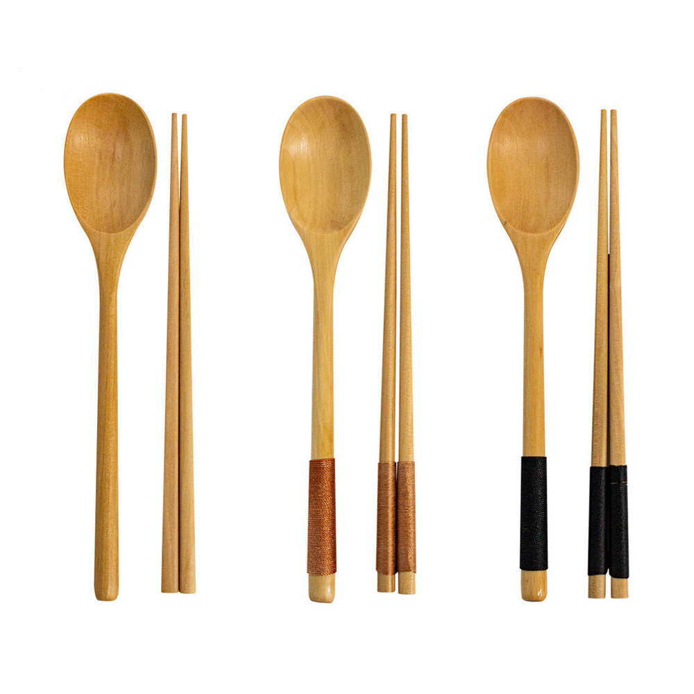 UH 옻칠 나무 수저세트 숟가락 젓가락