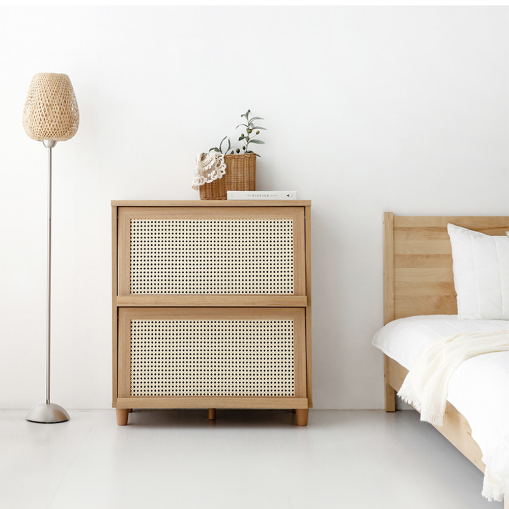 벤탄 2문 수납장 810x450x920mm, 2단, 캄포어베니어 3606.5379 이미지 6