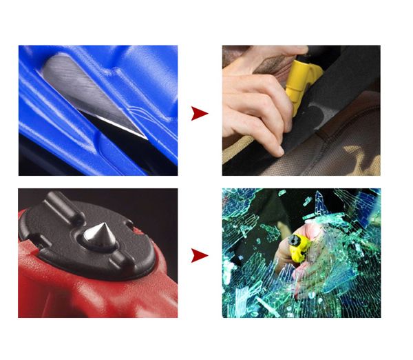 레스큐미 차량 탈출 비상망치 열쇠고리 USA 이미지 2