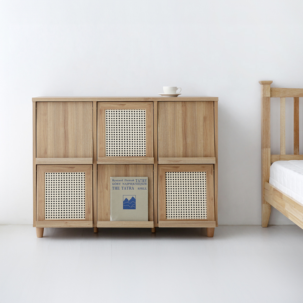 벤탄 6문 수납장 92120 NFM90120FRT 120x400x925mm, 2단, 캄포어베니어 5609.0462 - 상세 이미지 4
