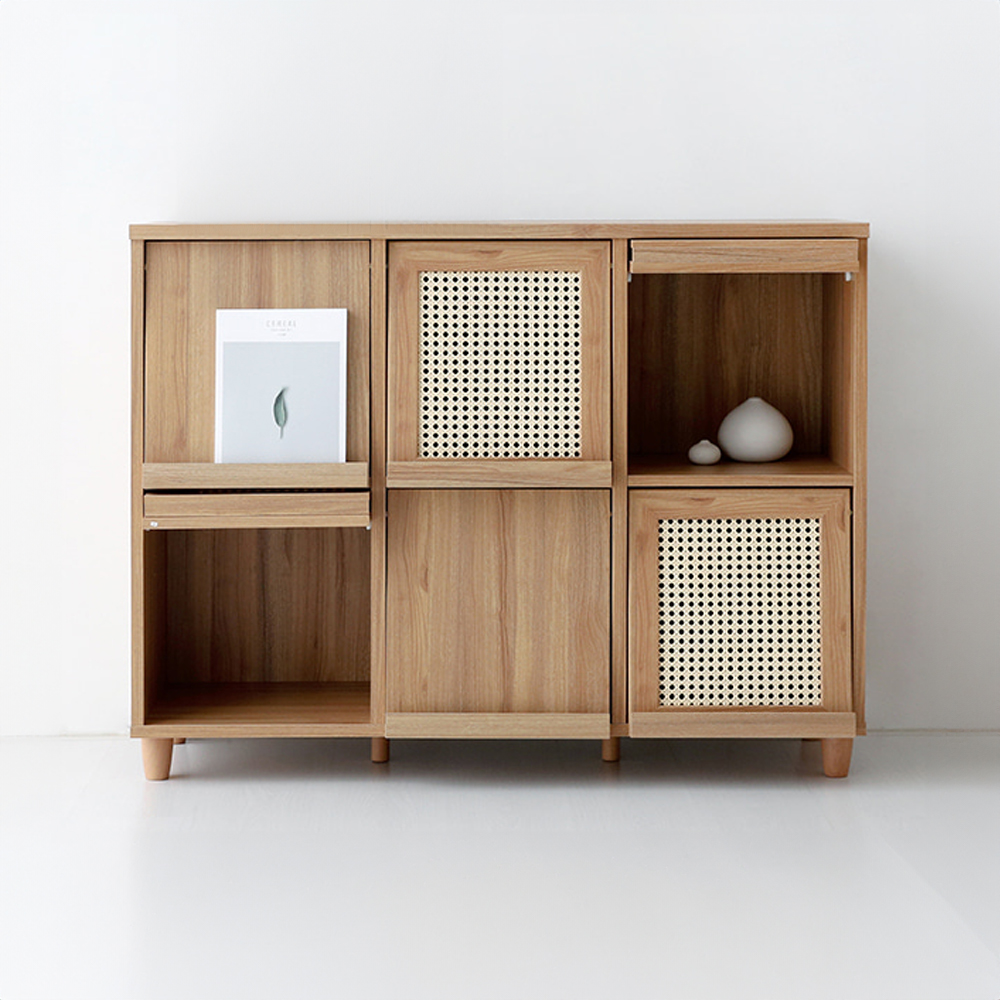 벤탄 6문 수납장 92120 NFM90120FRT 120x400x925mm, 2단, 캄포어베니어 5609.0462 - 상세 이미지 3