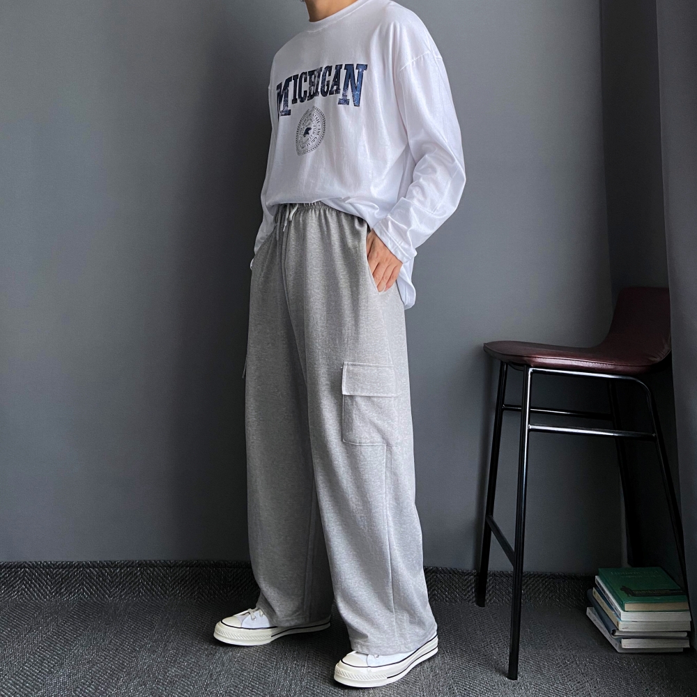 남자오버핏긴팔티 쭉티 남자면티 - 상세 이미지 4