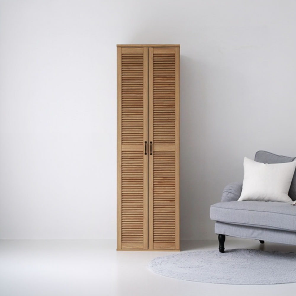 헤인 선반수납장 2문 60195 600mmx590mmx1950mm, 6단, 캄포어베니어 8045.1982 - 상세 이미지 3