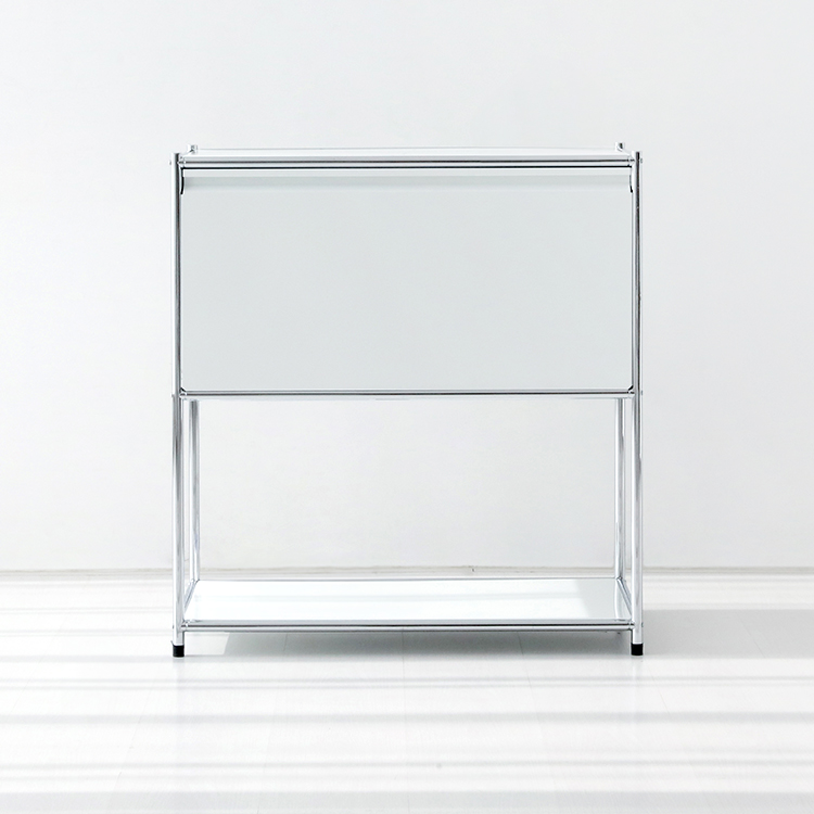 심플리 수납장 SG475 770mmx400mmx820mm, 2단, 화이트 1980.5490 - 메인 이미지