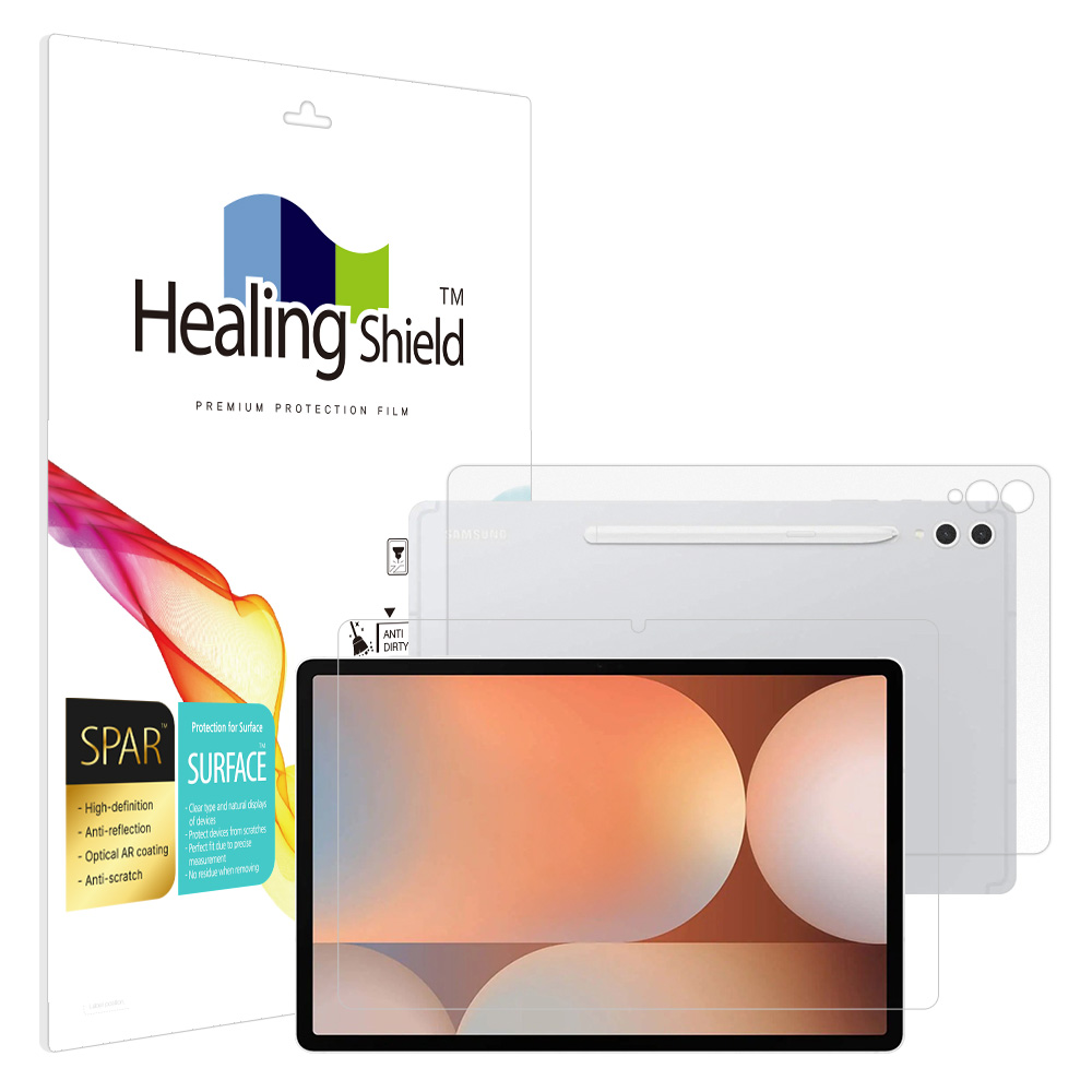 갤럭시탭S10 플러스 슈페리어 AR 고화질 액정보호필름1매 후면1매