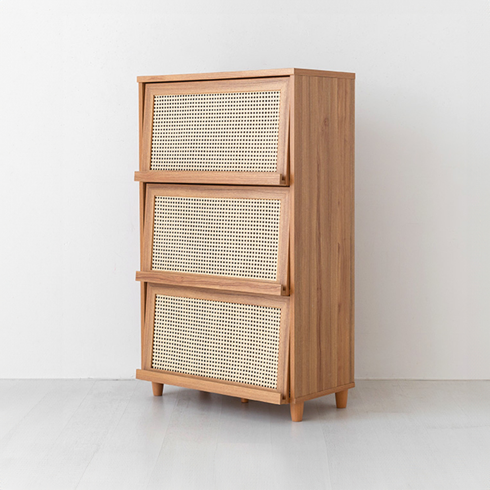 벤탄 3문 수납장 NFM13381RT 805x433x1325mm, 3단, 캄포어베니어 7727.5841 - 상세 이미지 2