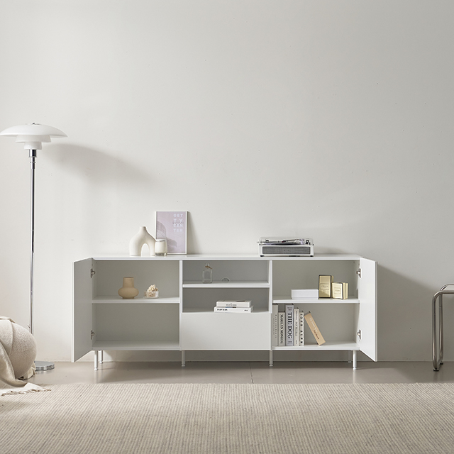 모노 월플렉스 멀티거실수납장 1800(스틸다리형) 속깊은 거실 미니 수납장 TV다이