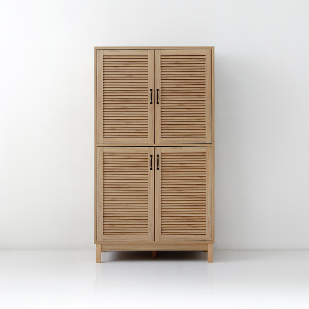 헤인 선반수납장 4문 CHM180100L 1000mmx520mmx1800mm, 2단, 캄포어베니어 7383.4614