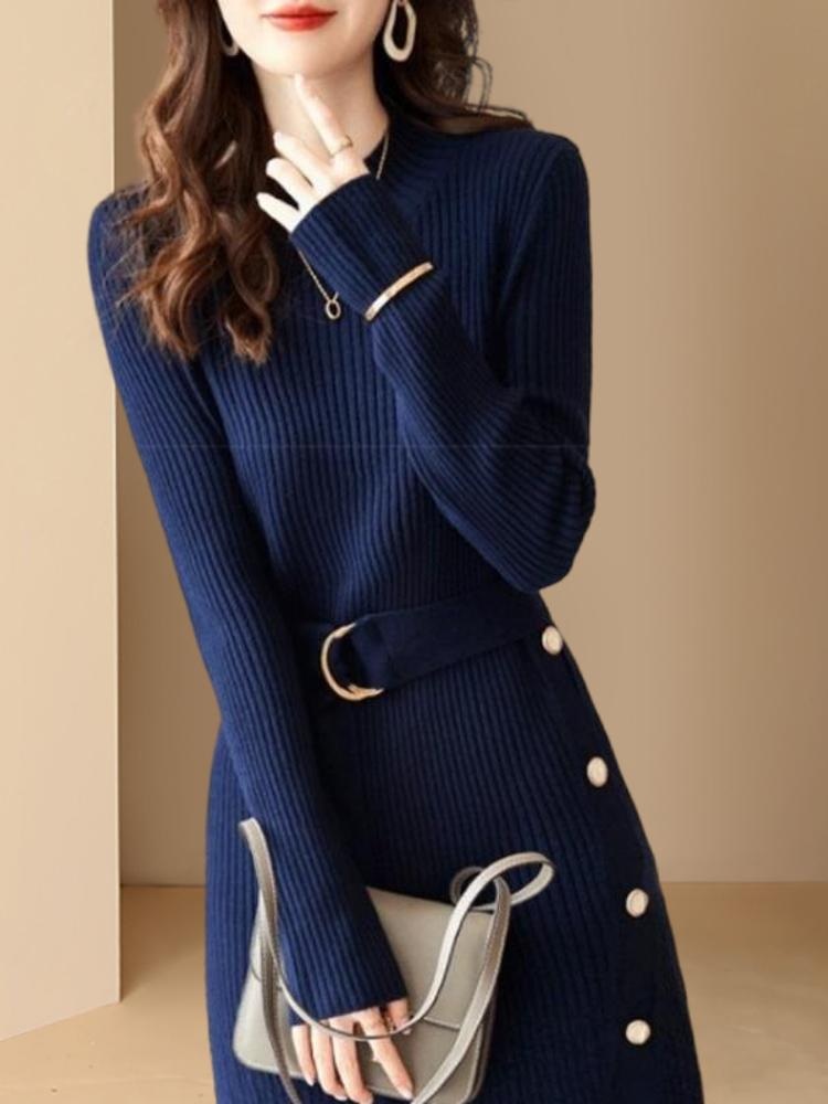 전종서 원피스 니트 공항패션 H라인 가을 의상 옷 패션