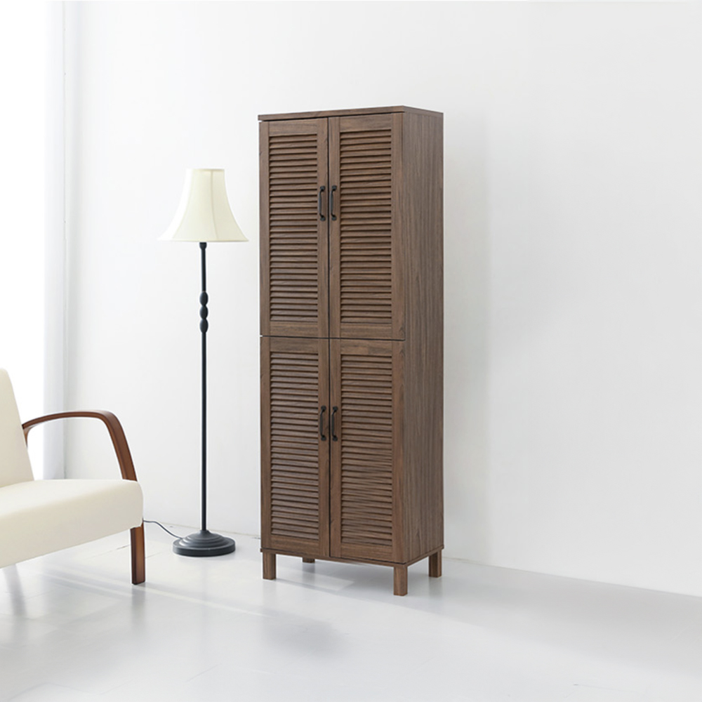 헤인 높은4문 수납장 SHBM17360 일반형 600mmx350mmx1730mm, 2단, 미들브라운 2218.2373