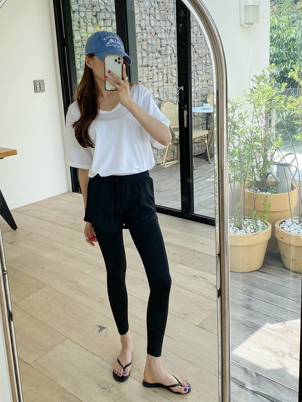 스포츠 9부 숏팬 워터레깅스 짐웨어 러닝 요가 필라테스 바캉스 비치웨어 데일리 신축성 이미지 6