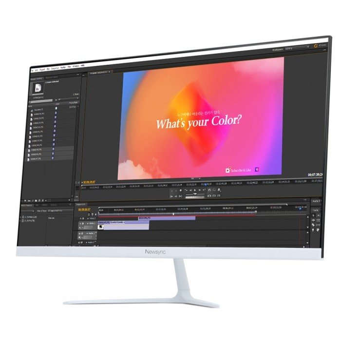 비트엠 Newsync X248F IPS 베젤리스 HDR 화이트 무결점 : 컴퓨터연구소